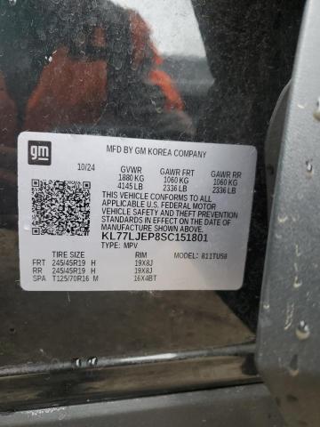 CHEVROLET TRAX 2RS 2025 VIN KL77LJEP8SC151801