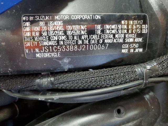 SUZUKI GSX-S750 M 2018