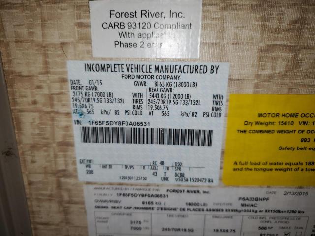 FORD F530 2015 VIN 1F65F5DY8F0A06531