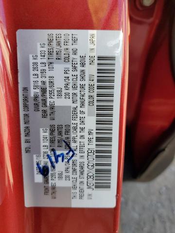 MAZDA CX-9 2016 VIN JM3TCBCYXG0107091