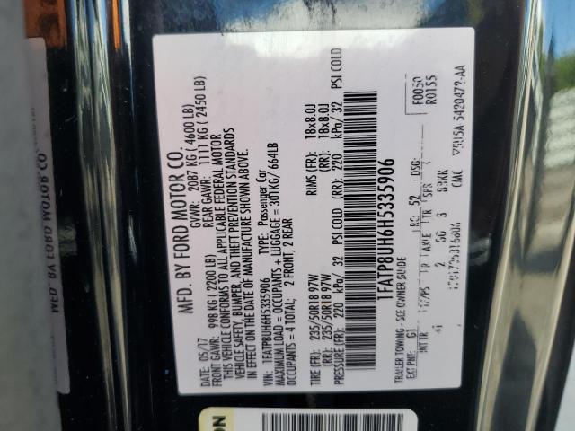 FORD ALL Models 2017 VIN 1FATP8UH6H5335906