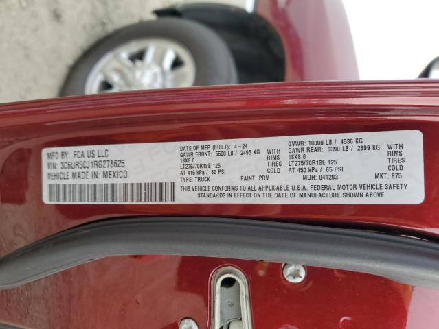 RAM 2500 2024 VIN 3C6UR5CJ1RG278625