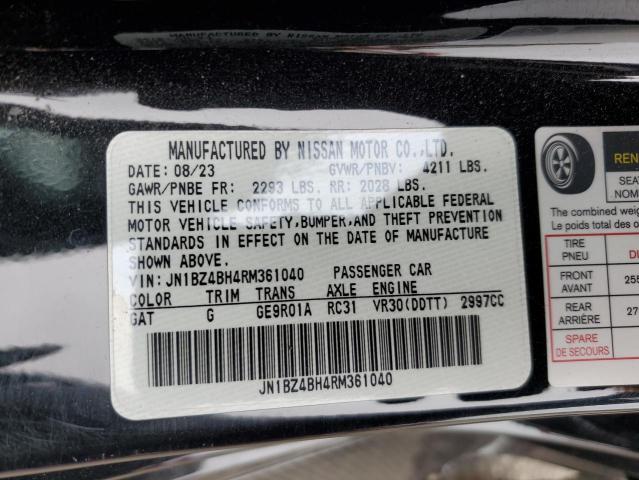 NISSAN Z PERFORMA 2024 VIN JN1BZ4BH4RM361040