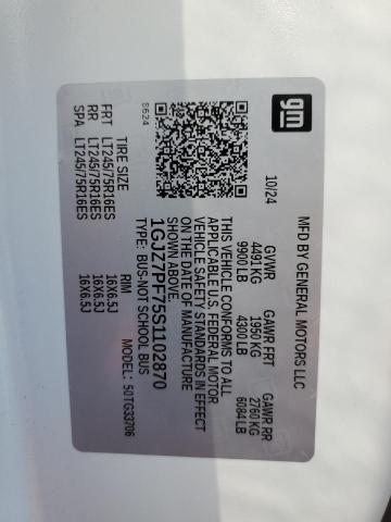 GMC SAVANA 2025 VIN 1GJZ7PF75S1102870