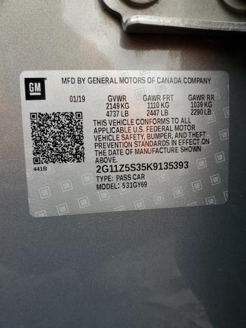 CHEVROLET IMPALA 2019 VIN 2G11Z5S35K9135393