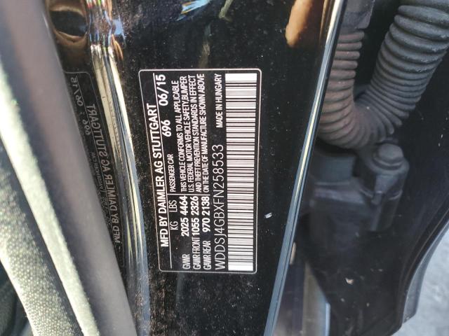 MERCEDES-BENZ CLA-CLASS 2015 VIN WDDSJ4GBXFN258533