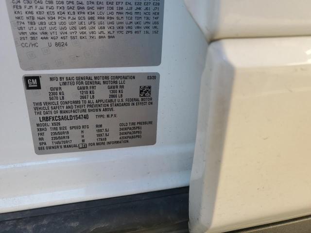 BUICK ENVISION 2020 VIN LRBFXCSA6LD154740