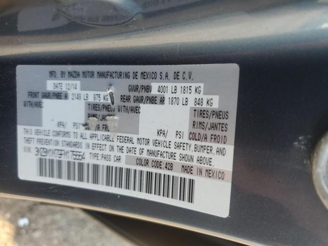 MAZDA 3 2015 VIN 3MZBM1M79FM175554