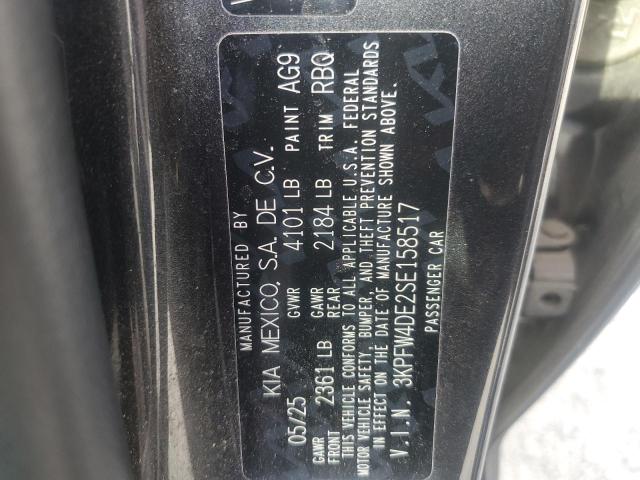 KIA K4 GT LINE 2025 VIN 3KPFW4DE2SE158517