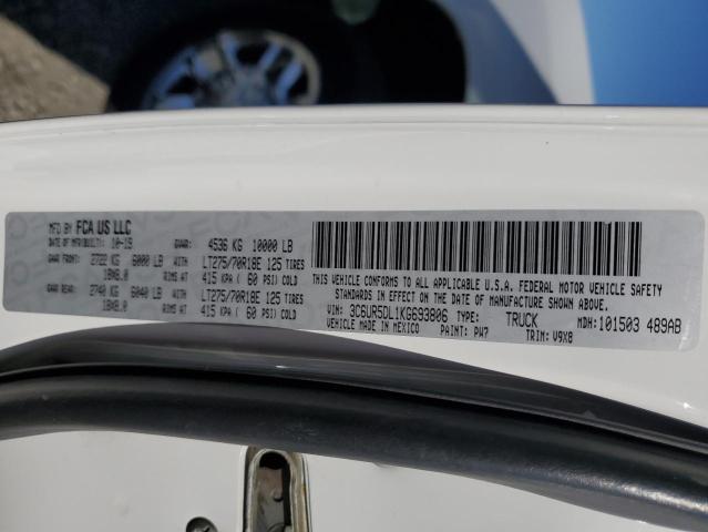 RAM 2500 2019 VIN 3C6UR5DL1KG693806