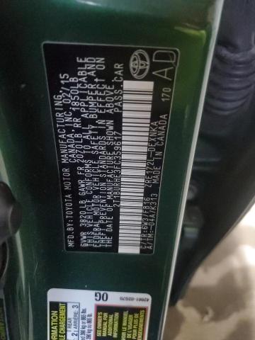 TOYOTA COROLLA 2015 VIN 2T1BURHE3FC359617