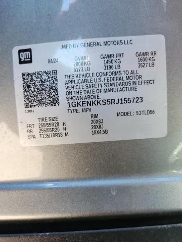 GMC ACADIA UPL 2024 VIN 1GKENKKS5RJ155723