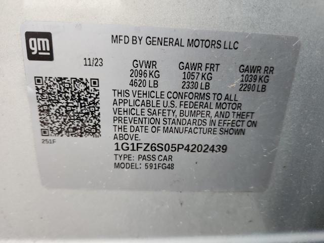 CHEVROLET BOLT 2023 VIN 1G1FZ6S05P4202439