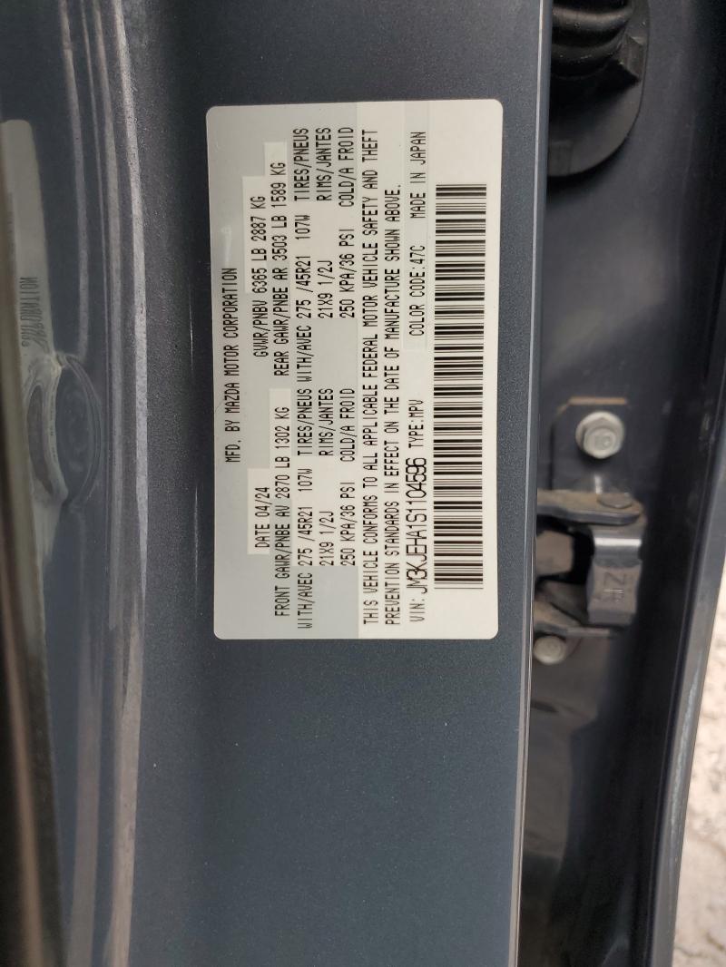 MAZDA CX-70 2025 VIN JM3KJEHA1S1104596