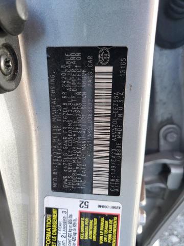 TOYOTA CAMRY 2020 VIN 4T1G11AK9LU388632