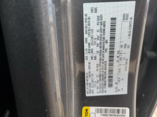 FORD BRONCO BIG 2024 VIN 1FMDE7BH3RLB43935