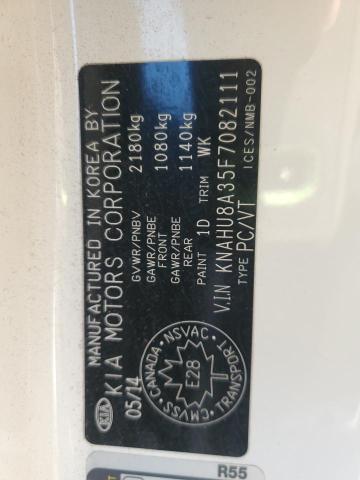 KIA RONDO 2015 VIN KNAHU8A35F7082111