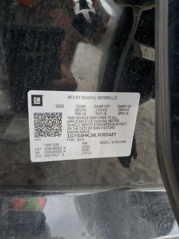 CADILLAC ESCALADE 2020 VIN 1GYS4HKJ9LR305427