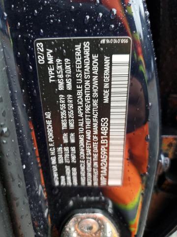 PORSCHE MACAN BASE 2023 VIN WP1AA2A59PLB14853