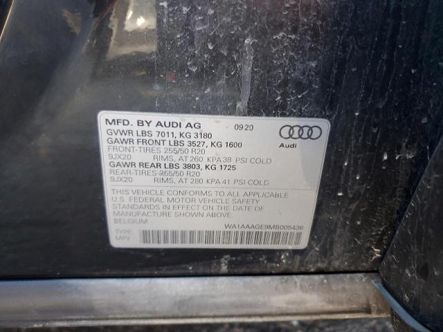 AUDI E-TRON 2021 VIN WA1AAAGE9MB005436