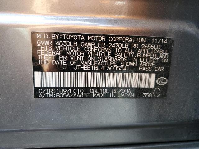 LEXUS GS350 2015 VIN JTHBE1BL4FA005341