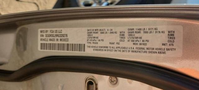 RAM 3500 2024 VIN 3C63R3GJ9RG328276