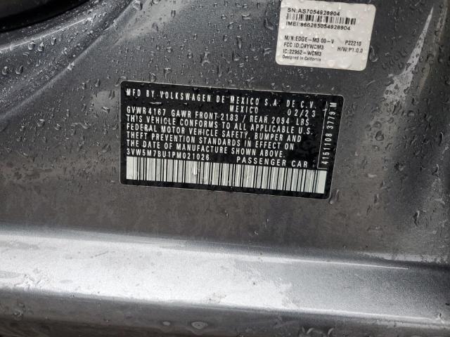 VOLKSWAGEN JETTA 2023 VIN 3VW5M7BU1PM021026