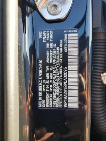 PORSCHE CAYENNE BA 2023 VIN WP1AA2AY8PDA02095