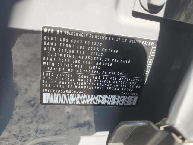 VOLKSWAGEN TAOS SE 2024 VIN 3VVEX7B2XRM067483
