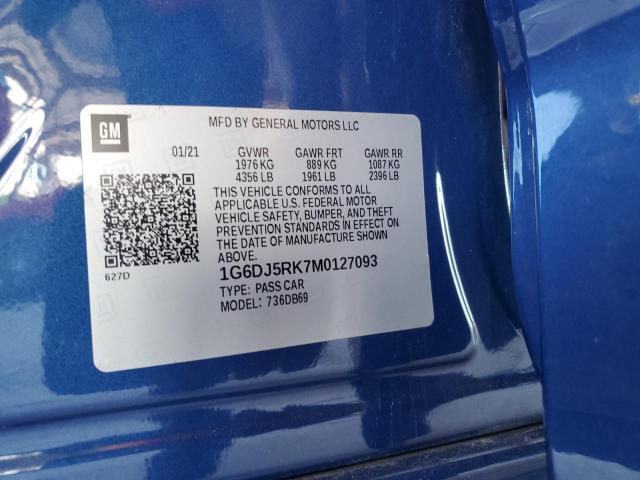 CADILLAC CT4 2021 VIN 1G6DJ5RK7M0127093