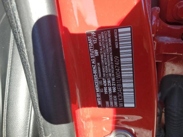 MERCEDES-BENZ A-CLASS 2020 VIN W1K3G4EB1LW047409