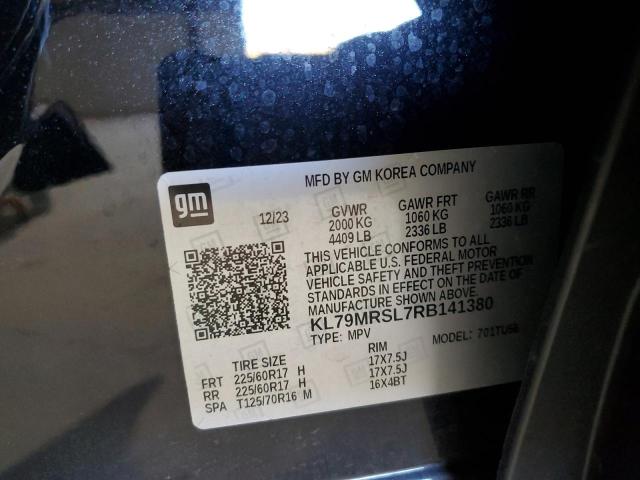 CHEVROLET TRAILBLZR 2024 VIN KL79MRSL7RB141380