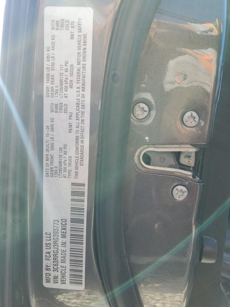 RAM 3500 2024 VIN 3C63RRGJ3RG393773