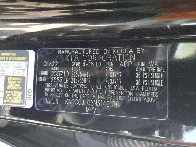 KIA NIRO S 2022 VIN KNDCC3LG3N5149186