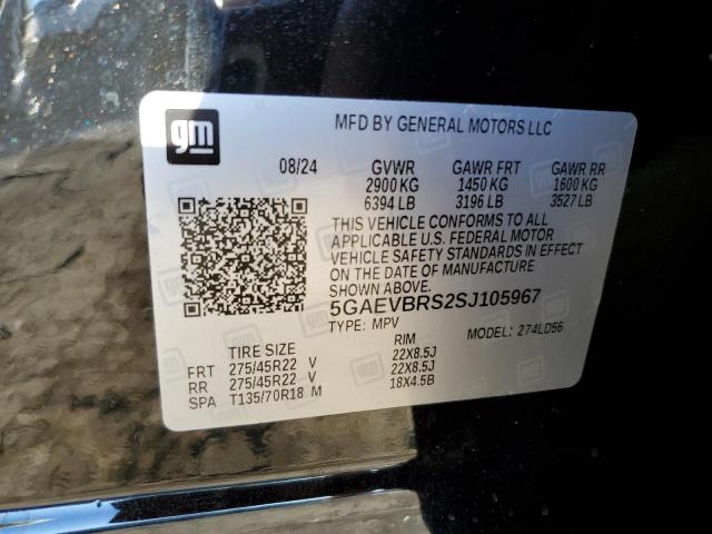 BUICK ENCLAVE SP 2025 VIN 5GAEVBRS2SJ105967