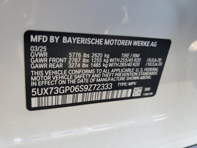 BMW X3 M50 2025 VIN 5UX73GP06S9Z72333