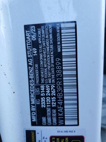 MERCEDES-BENZ C-CLASS 2023 VIN W1KAF4HB3PR138899