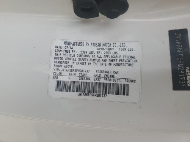 NISSAN GTR 2015 VIN JN1AR5EF5FM281737