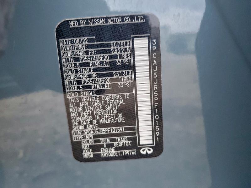 INFINITI QX55 LUXE 2023 VIN 3PCAJ5JR5PF101591