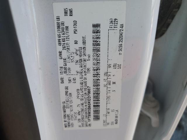 FORD F350 2019 VIN 1FT8W3B68KED70087