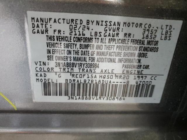 NISSAN SENTRA 2024 VIN 3N1AB8BV1RY308984