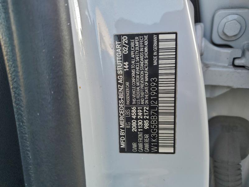 MERCEDES-BENZ A-CLASS 2020 VIN W1K3G5BB7LJ219093