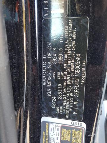 KIA K4 EX 2025 VIN 3KPFU4DE1SE005584