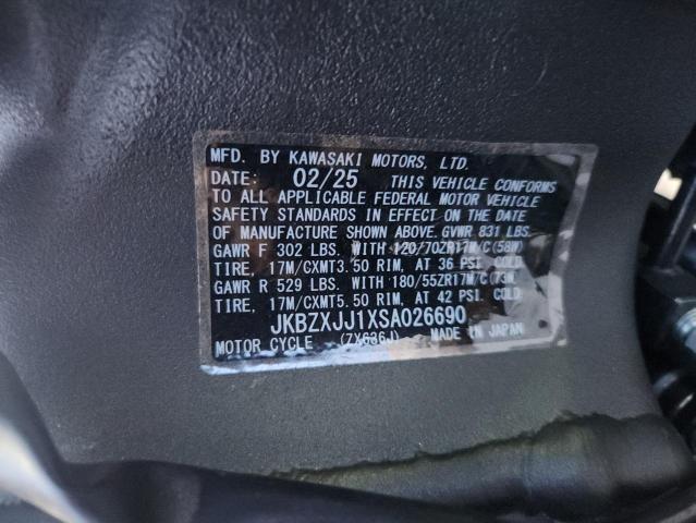 KAWASAKI ZX636 K 2025