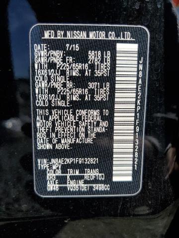 NISSAN QUEST 2015 VIN JN8AE2KP1F9132821