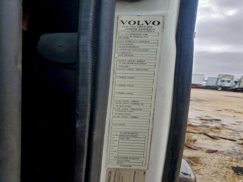 VOLVO VN 2017 VIN 4V4NC9EH2HN977238