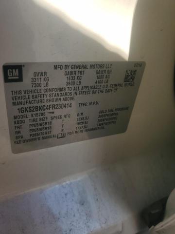 GMC YUKON 2015 VIN 1GKS2BKC4FR230414