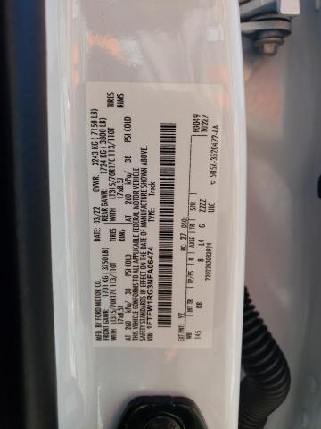 FORD F150 2022 VIN 1FTFW1RG3NFA06474