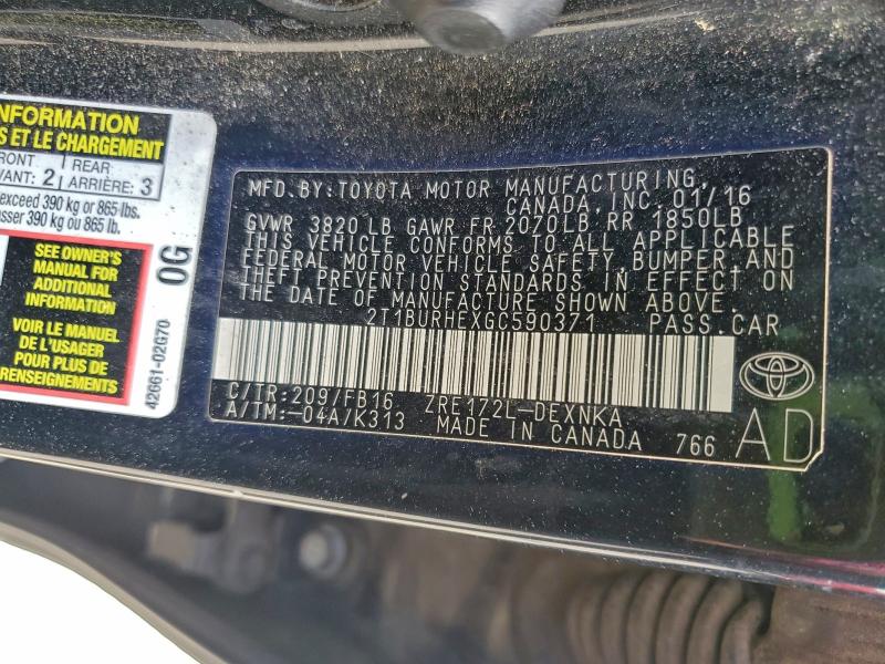 Фото 12 - TOYOTA COROLLA