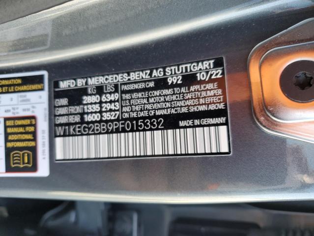 MERCEDES-BENZ EQE SEDAN 2023 VIN W1KEG2BB9PF015332